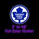 Toronto Maple Leafs Full Color Vinyl Decal Hydroflask decal Cornhole decal 6