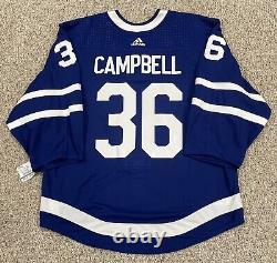 Toronto Maple Leafs Jack Campbell Game Issued Adidas MiC Hockey Jersey Sz 58G