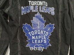 Toronto Maple Leafs Jacket Mens 2XL Denim Jean Jacket Fashion Heavy Duty NEW