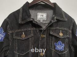 Toronto Maple Leafs Jacket Mens 2XL Denim Jean Jacket Fashion Heavy Duty NEW