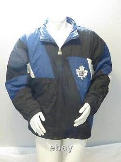 Toronto Maple Leafs Jacket (VTG) Color Block Special by First Pick Men's XL
