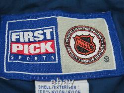 Toronto Maple Leafs Jacket (VTG) Color Block Special by First Pick Men's XL