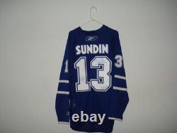 Toronto Maple Leafs Mats Sundin #13 SIGNED Autograph Anniversary Patch XL Jersey