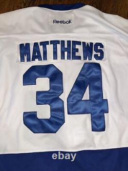 Toronto Maple Leafs NHL Auston Matthews White Away Reebok Jersey Size 50