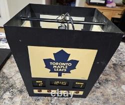 Toronto Maple Leafs NHL Scoreboard Hanging Light Ceiling Man Cave Hockey