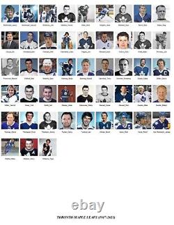 Toronto Maple Leafs Photo Mosaic Print Art using 120 player images