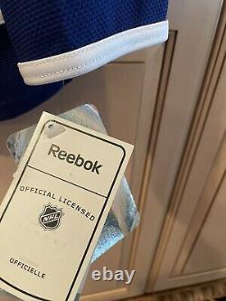 Toronto Maple Leafs Reebok Jersey Blue Lace Up Custom Size Adult Medium