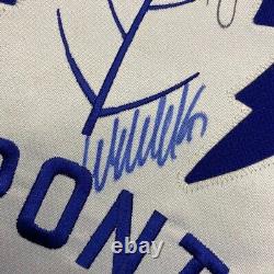 Toronto Maple Leafs Signed Hockey Jersey Clark Gilmour Iafrate Adidas NHL 52