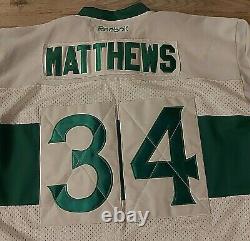 Toronto Maple Leafs St. Pats Matthews #34 Reebok Throwback Jersey SZ 54 BNWT