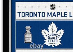 Toronto Maple Leafs Stanley Cup Champions Framed Museum CanvasT Special Edition