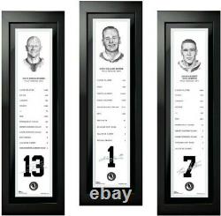 Toronto Maple Leafs Three-Piece Framed Hockey Hall of Fame Photo Set (24 High)
