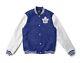 Toronto Maple Leafs Varsity Jacket NHL Blue and White Letterman Jacket