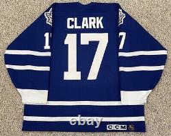 Toronto Maple Leafs Wendel Clark 1992-93 CCM Big Block Authentic Jersey Sz 54