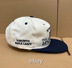 Toronto Maple Leafs White Navy Snapback Hat