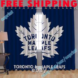 Toronto Maple Leafs Window Curtains Drapes Fan Bedroom Living Room Home Decor