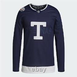 Toronto Maple Leafs adidas Navy 2022 NHL Heritage Classic Authentic Patch Jersey