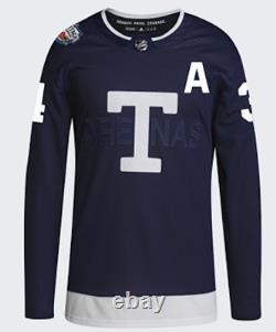 Toronto Maple Leafs adidas Navy 2022 NHL Heritage Classic Jersey Auston Matthews
