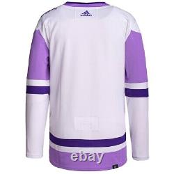 Toronto Maple Leafs adidas White/Purple Hockey Fights Cancer Authentic Jersey
