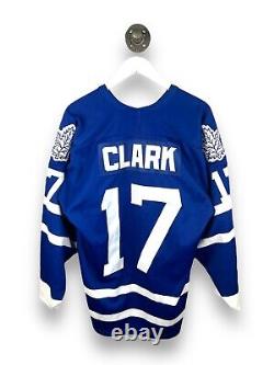VTG 90s Wendel Clark #17 Toronto Maple Leafs Stitched CCM Maska Jersey Sz Large