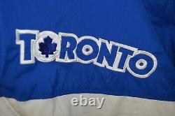 VTG Toronto Maple Leafs NHL Licensed Full Zipper Snap Button DeLong Jacket Sz M