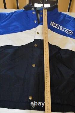 VTG Toronto Maple Leafs NHL Licensed Full Zipper Snap Button DeLong Jacket Sz M