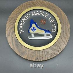 Vintage 1970's NHL Toronto Maple Leafs Hockey Skate 3D Wall Plaque