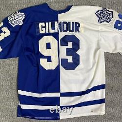 Vintage 1994 Doug Gilmour Toronto Maple Leafs Two-Tone Split Jersey Men's XL
