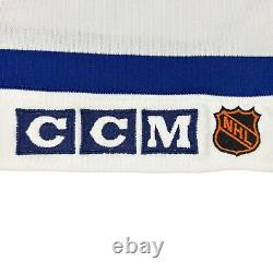 Vintage 80s John Kordic Toronto Maple Leafs CCM Jersey MiC Fight Strap Rare
