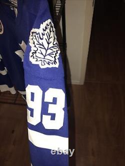 Vintage 92-93 Doug Gilmour Maple Leafs CCM Center Ice Authentic Jersey #93 Sz 48