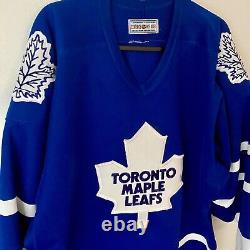 Vintage CCM Center Ice Toronto Maple Leafs Logo NHL Hockey Jersey Mens XL