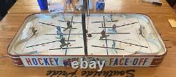 Vintage Montreal & Toronto Eagle Toys Canada NHL Hockey Face-Off Table Top Game