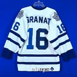 Vintage Toronto Maple Leafs CCM Maska Hockey Jersey NHL White GRANAT #16 Mens M