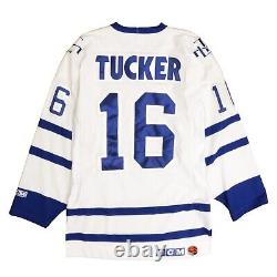 Vintage Toronto Maple Leafs Darcy Tucker CCM Hockey Jersey Size Medium White NHL