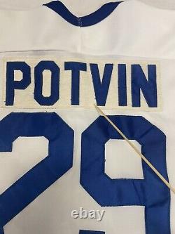 Vintage Toronto Maple Leafs Felix Potvin CCM Maska Jersey Size Small 90s NHL