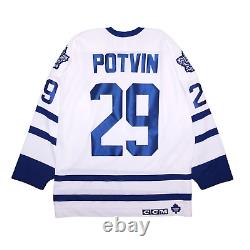 Vintage Toronto Maple Leafs Felix Potvin CCM Maska Jersey Size XL 90s NHL