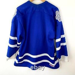 Vintage Toronto Maple Leafs Jersey CCM Men's Size Large NHL Hockey Shirt Blue