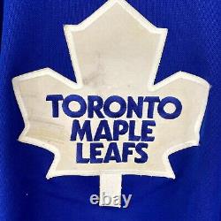 Vintage Toronto Maple Leafs Jersey CCM Men's Size Large NHL Hockey Shirt Blue