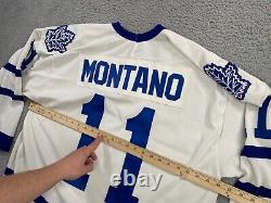 Vintage Toronto Maple Leafs Jersey Mens XL White CCM Canada Hockey Montano #11