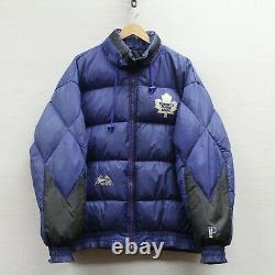 Vintage Toronto Maple Leafs Pro Player Puffer Jacket XL 90s NHL Down Insulated