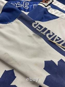 Vintage Toronto Maple Leafs Starter Jersey Sweatshirt Size Large Blue NHL 90s