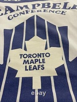 Vintage Toronto Maple Leafs Starter Jersey Sweatshirt Size Large Blue NHL 90s