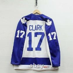 Vintage Toronto Maple Leafs Wendel Clark CCM Maska Jersey Sz Large 90s NHL Sewn