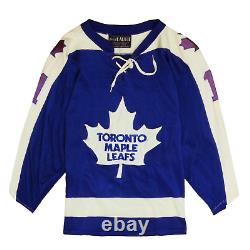 Vintage Toronto Maple Leafs Zach Hyman Doug Laurie Jersey Size Small 80s Blue