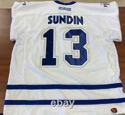 Vtg CCM Maska NHL Toronto Maple Leafs #13 Mats Sundin Jersey Adult Size XXL