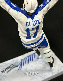 Wendel Clark Signed Toronto Maple Leafs McFarlane Figure JSA COA