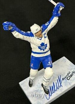 Wendel Clark Signed Toronto Maple Leafs McFarlane Figure JSA COA