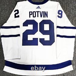 Wh-pro-50 Felix Potvin Toronto Maple Leafs NHL Authentic Adidas Hockey Jersey