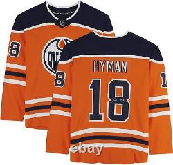 Zach Hyman Edmonton Oilers Signed Orange Fanatics Breakaway Jersey