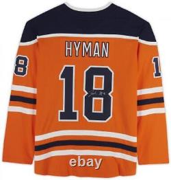 Zach Hyman Edmonton Oilers Signed Orange Fanatics Breakaway Jersey