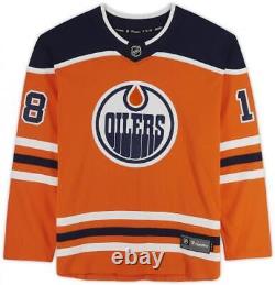 Zach Hyman Edmonton Oilers Signed Orange Fanatics Breakaway Jersey